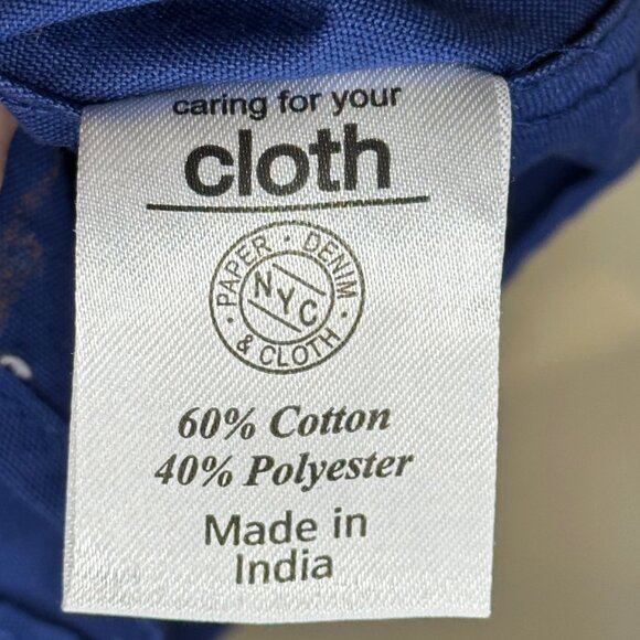 SALE 2/15 Paper Denim & Cloth Monkey Short Sleeve Button Up Blue Size 14/16 - Picture 6 of 7